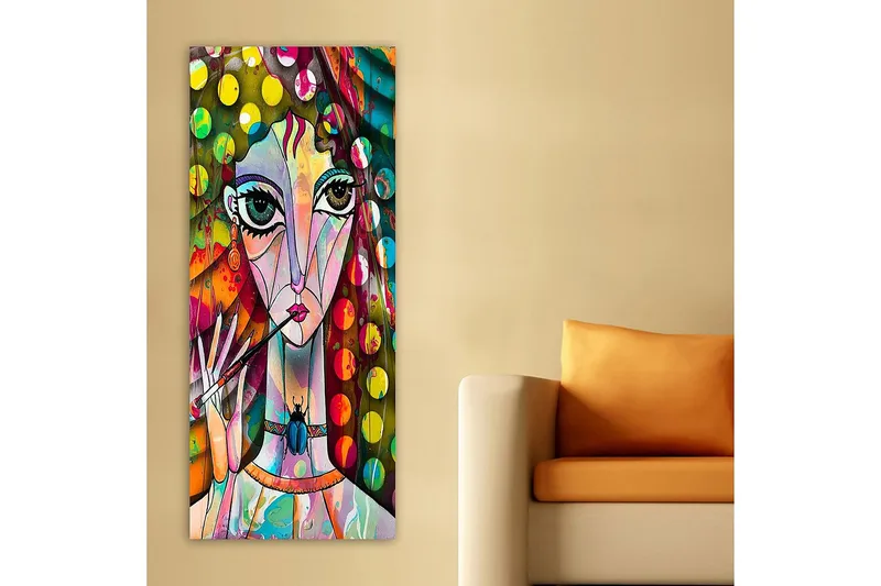 Canvasbillede DKY Abstract & Fractals Flerfarvet - 50x120 cm - Boligtilbehør - Billeder & kunst - Billeder på lærred