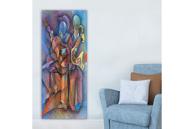 Canvasbillede DKY Abstract & Fractals Flerfarvet - 50x120 cm - Boligtilbehør - Billeder & kunst - Billeder på lærred