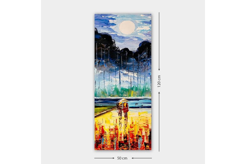 Canvasbillede DKY Abstract & Fractals Flerfarvet - 50x120 cm - Boligtilbehør - Billeder & kunst - Billeder på lærred