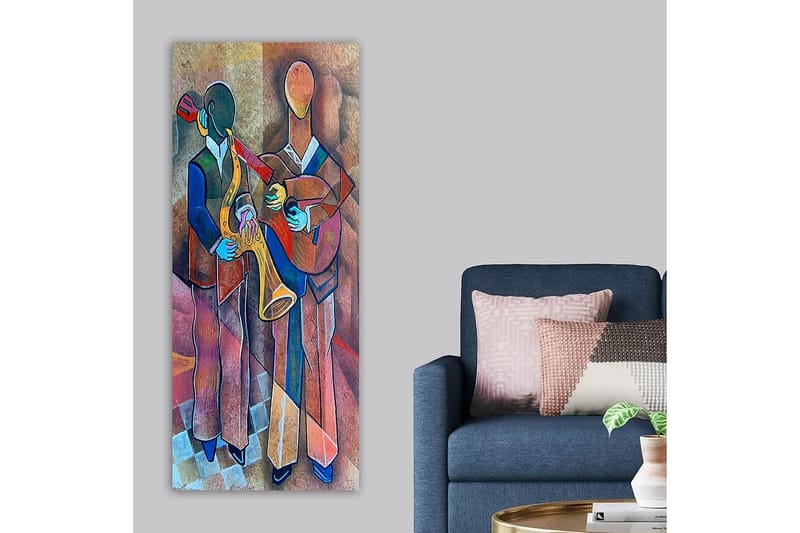 Canvasbillede DKY Abstract & Fractals Flerfarvet - 50x120 cm - Boligtilbehør - Billeder & kunst - Billeder på lærred