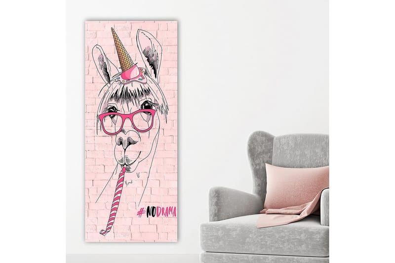 Canvasbillede DKY Animals Flerfarvet - 50x120 cm - Boligtilbehør - Billeder & kunst - Billeder på lærred