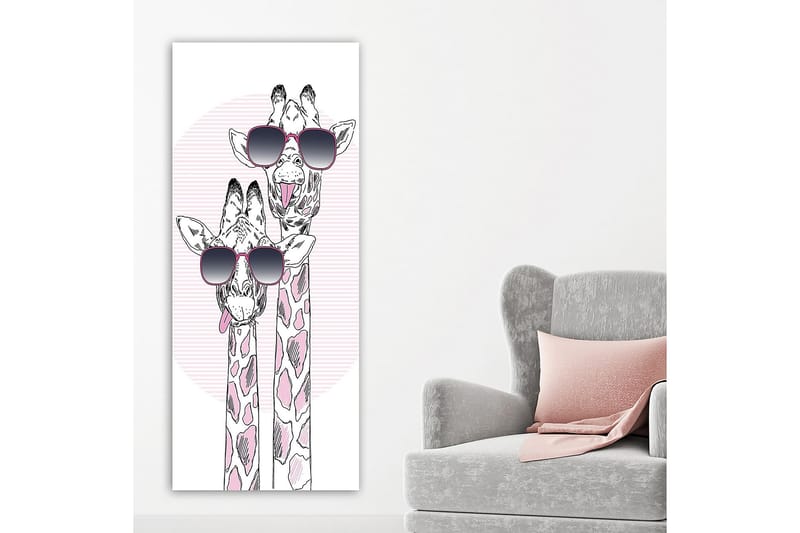 Canvasbillede DKY Animals Flerfarvet - 50x120 cm - Boligtilbehør - Billeder & kunst - Billeder på lærred