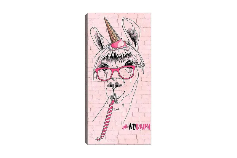 Canvasbillede DKY Animals Flerfarvet, 50x120 cm