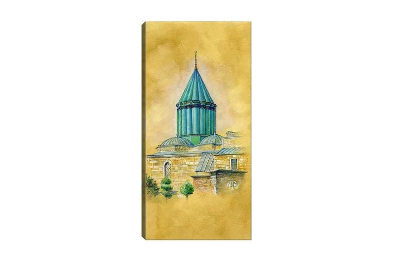 Canvasbillede DKY Cities & Countries Flerfarvet, 50x120 cm