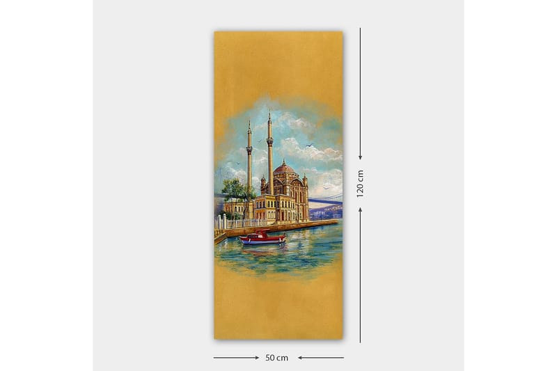 Canvasbillede DKY Cities & Countries Flerfarvet - 50x120 cm - Boligtilbehør - Billeder & kunst - Billeder på lærred