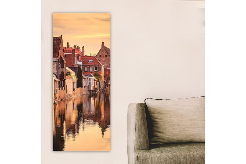 Canvasbillede DKY Cities & Countries Flerfarvet - 50x120 cm - Boligtilbehør - Billeder & kunst - Billeder på lærred