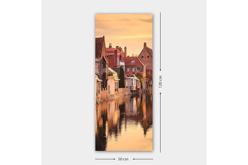 Canvasbillede DKY Cities & Countries Flerfarvet - 50x120 cm - Boligtilbehør - Billeder & kunst - Billeder på lærred