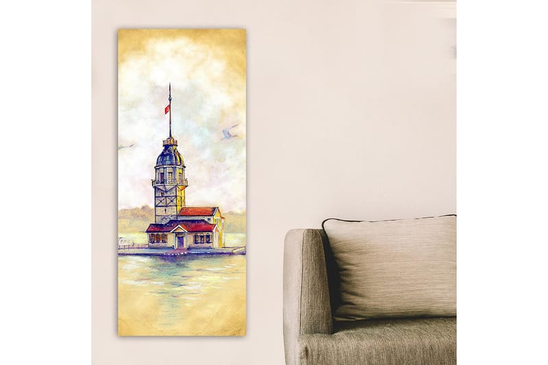 Canvasbillede DKY Cities & Countries Flerfarvet - 50x120 cm - Boligtilbehør - Billeder & kunst - Billeder på lærred
