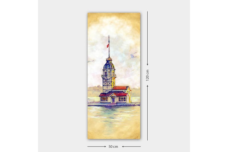 Canvasbillede DKY Cities & Countries Flerfarvet - 50x120 cm - Boligtilbehør - Billeder & kunst - Billeder på lærred