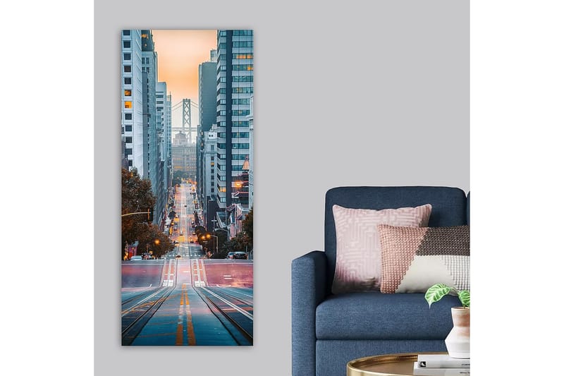 Canvasbillede DKY Cities & Countries Flerfarvet - 50x120 cm - Boligtilbehør - Billeder & kunst - Billeder på lærred