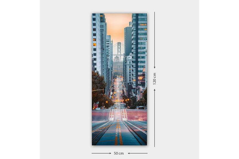 Canvasbillede DKY Cities & Countries Flerfarvet - 50x120 cm - Boligtilbehør - Billeder & kunst - Billeder på lærred