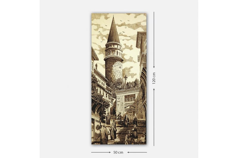 Canvasbillede DKY Cities & Countries Flerfarvet - 50x120 cm - Boligtilbehør - Billeder & kunst - Billeder på lærred