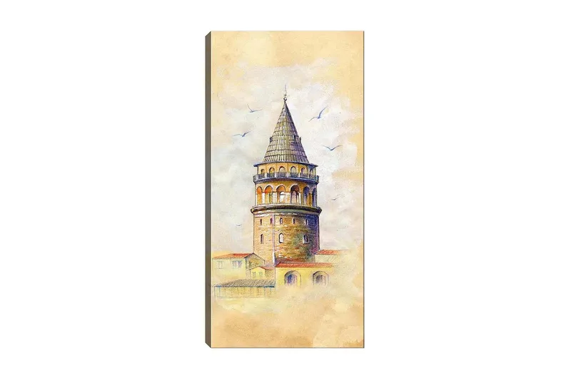 Canvasbillede DKY Cities & Countries Flerfarvet, 50x120 cm