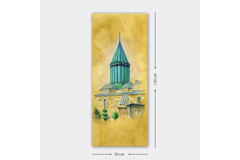 Canvasbillede DKY Cities & Countries Flerfarvet - 50x120 cm - Boligtilbehør - Billeder & kunst - Billeder på lærred