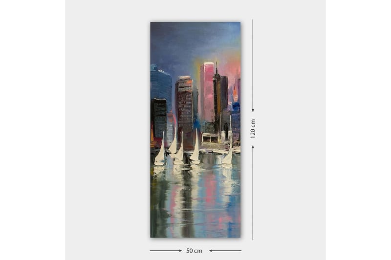 Canvasbillede DKY Cities & Countries Flerfarvet - 50x120 cm - Boligtilbehør - Billeder & kunst - Billeder på lærred