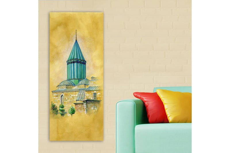 Canvasbillede DKY Cities & Countries Flerfarvet - 50x120 cm - Boligtilbehør - Billeder & kunst - Billeder på lærred