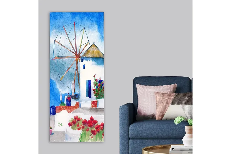 Canvasbillede DKY Cities & Countries Flerfarvet - 50x120 cm - Boligtilbehør - Billeder & kunst - Billeder på lærred