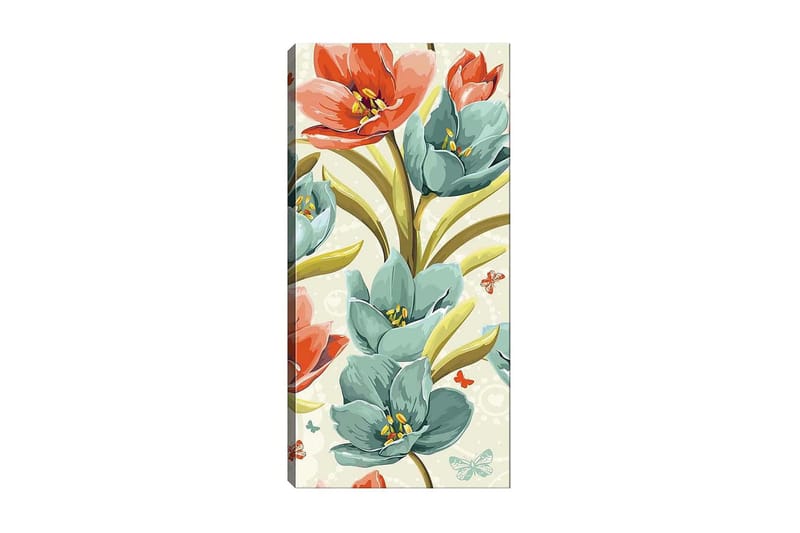 Canvasbillede DKY Floral & Botanical Flerfarvet - 50x120 cm - Boligtilbehør - Billeder & kunst - Billeder på lærred