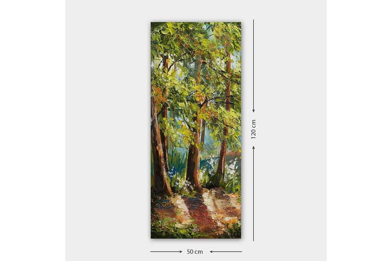 Canvasbillede DKY Floral & Botanical Flerfarvet - 50x120 cm - Boligtilbehør - Billeder & kunst - Billeder på lærred