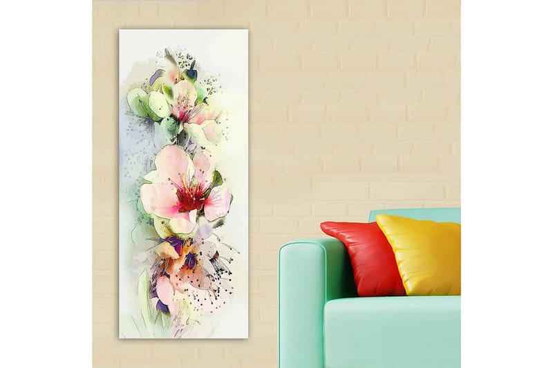 Canvasbillede DKY Floral & Botanical Flerfarvet - 50x120 cm - Boligtilbehør - Billeder & kunst - Billeder på lærred