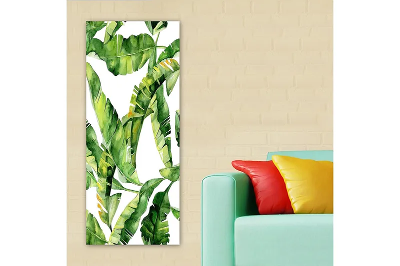Canvasbillede DKY Floral & Botanical Flerfarvet - 50x120 cm - Boligtilbehør - Billeder & kunst - Billeder på lærred