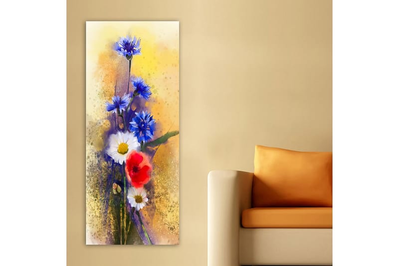Canvasbillede DKY Floral & Botanical Flerfarvet - 50x120 cm - Boligtilbehør - Billeder & kunst - Billeder på lærred
