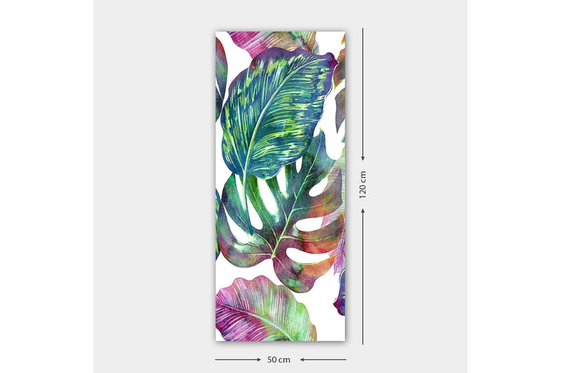 Canvasbillede DKY Floral & Botanical Flerfarvet - 50x120 cm - Boligtilbehør - Billeder & kunst - Billeder på lærred
