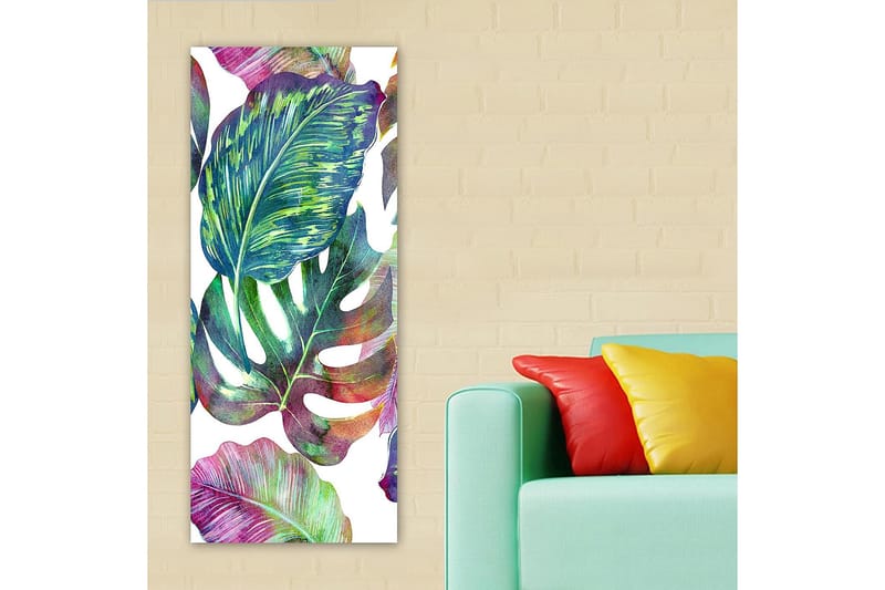 Canvasbillede DKY Floral & Botanical Flerfarvet - 50x120 cm - Boligtilbehør - Billeder & kunst - Billeder på lærred