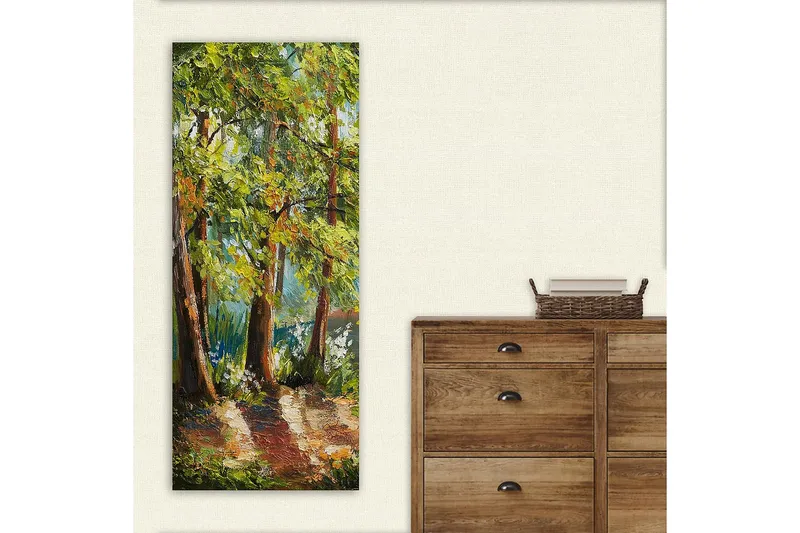 Canvasbillede DKY Floral & Botanical Flerfarvet - 50x120 cm - Boligtilbehør - Billeder & kunst - Billeder på lærred