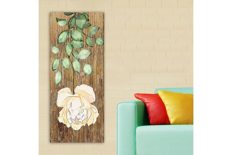 Canvasbillede DKY Floral & Botanical Flerfarvet - 50x120 cm - Boligtilbehør - Billeder & kunst - Billeder på lærred