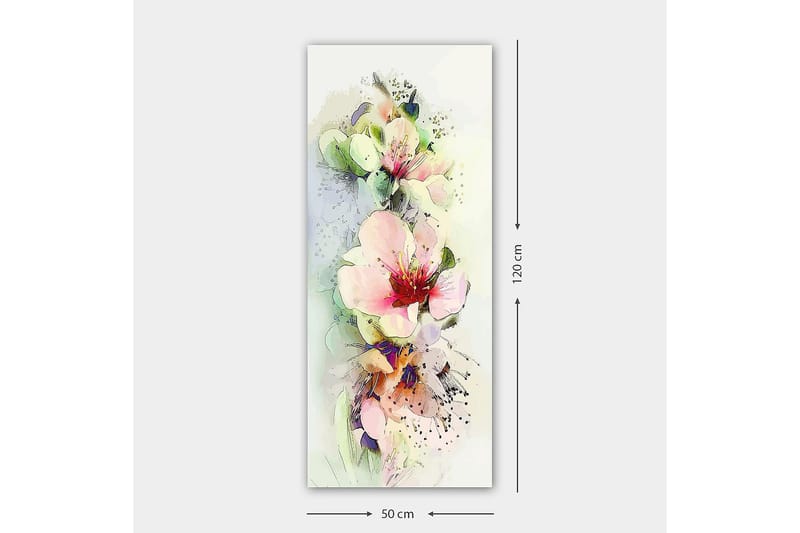 Canvasbillede DKY Floral & Botanical Flerfarvet - 50x120 cm - Boligtilbehør - Billeder & kunst - Billeder på lærred