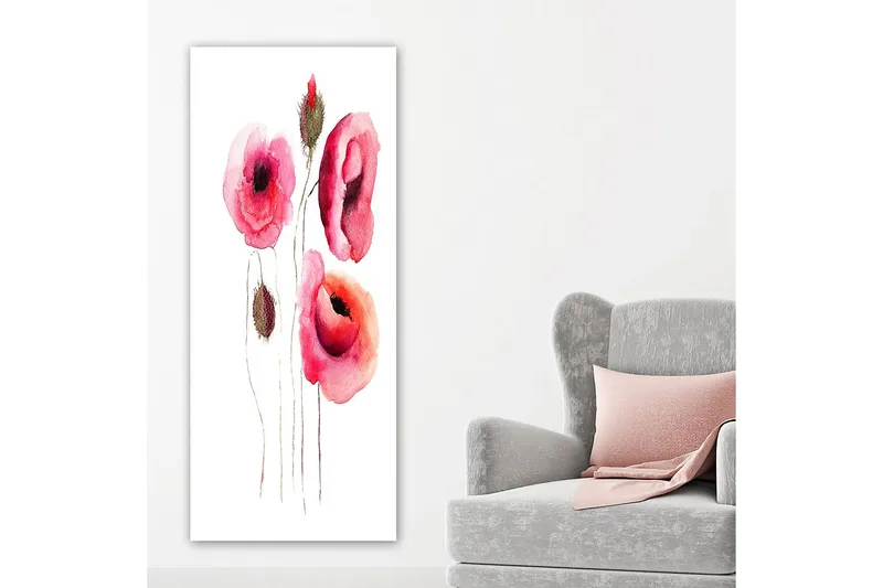 Canvasbillede DKY Floral & Botanical Flerfarvet - 50x120 cm - Boligtilbehør - Billeder & kunst - Billeder på lærred