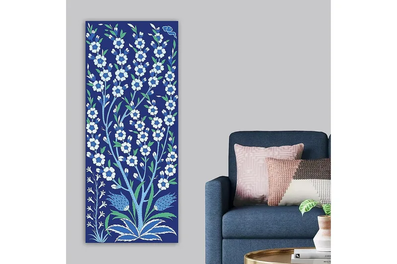 Canvasbillede DKY Floral & Botanical Flerfarvet - 50x120 cm - Boligtilbehør - Billeder & kunst - Billeder på lærred