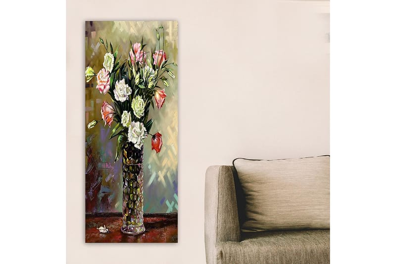 Canvasbillede DKY Floral & Botanical Flerfarvet - 50x120 cm - Boligtilbehør - Billeder & kunst - Billeder på lærred