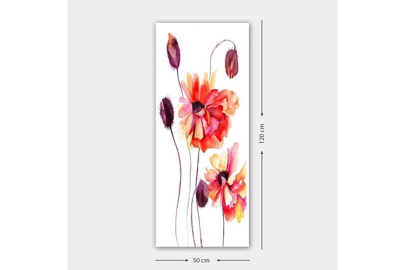Canvasbillede DKY Floral & Botanical Flerfarvet - 50x120 cm - Boligtilbehør - Billeder & kunst - Billeder på lærred