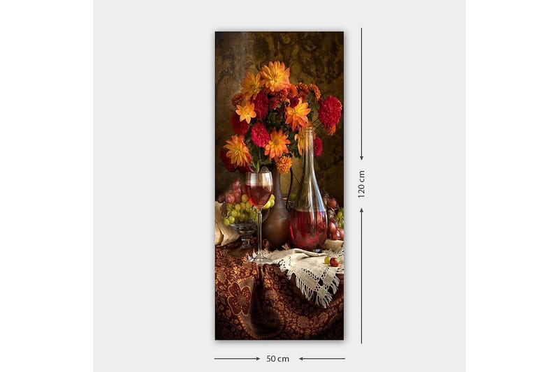 Canvasbillede DKY Floral & Botanical Flerfarvet - 50x120 cm - Boligtilbehør - Billeder & kunst - Billeder på lærred