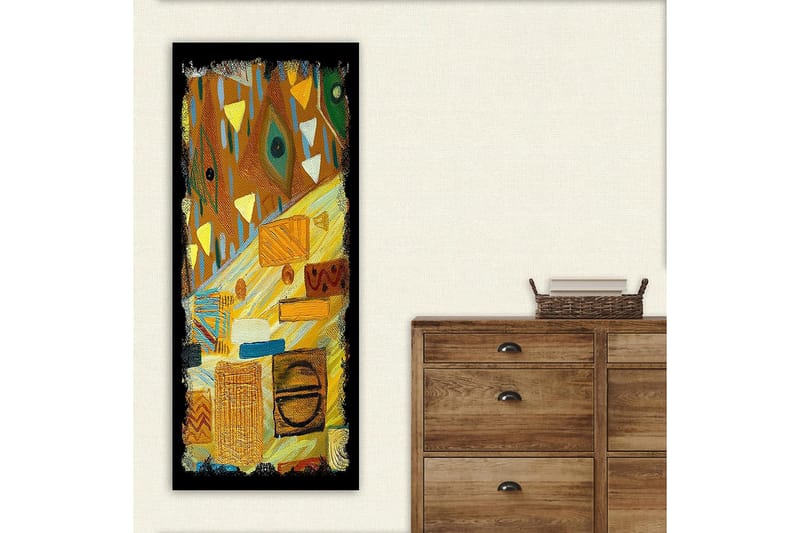 Canvasbillede DKY Geometric Flerfarvet - 50x120 cm - Boligtilbehør - Billeder & kunst - Billeder på lærred