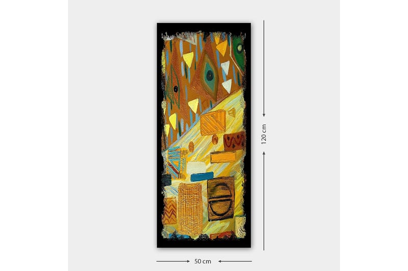 Canvasbillede DKY Geometric Flerfarvet - 50x120 cm - Boligtilbehør - Billeder & kunst - Billeder på lærred