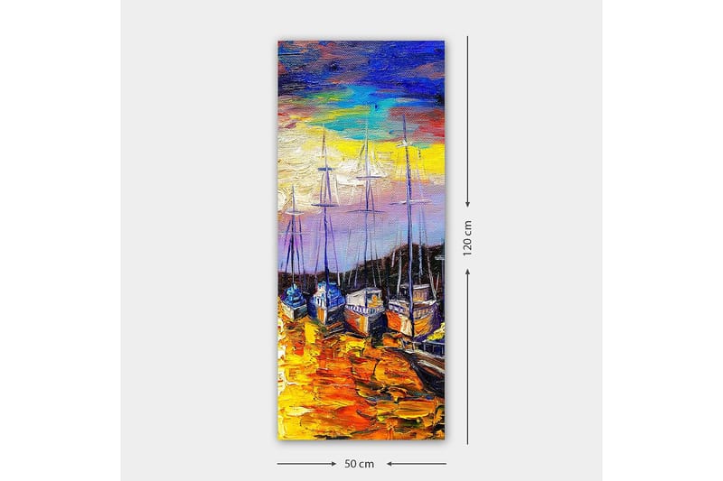 Canvasbillede DKY Landscape & Nature Flerfarvet - 50x120 cm - Boligtilbehør - Billeder & kunst - Billeder på lærred
