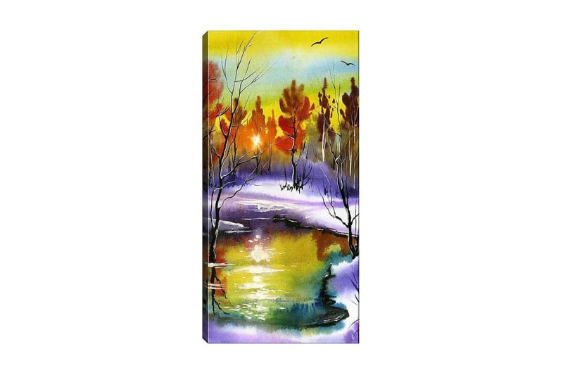 Canvasbillede DKY Landscape & Nature Flerfarvet - 50x120 cm - Boligtilbehør - Billeder & kunst - Billeder på lærred