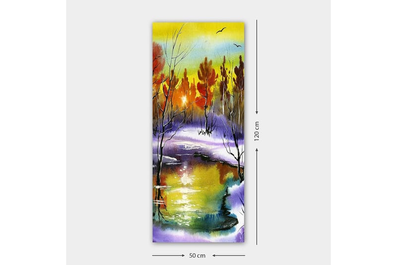 Canvasbillede DKY Landscape & Nature Flerfarvet - 50x120 cm - Boligtilbehør - Billeder & kunst - Billeder på lærred
