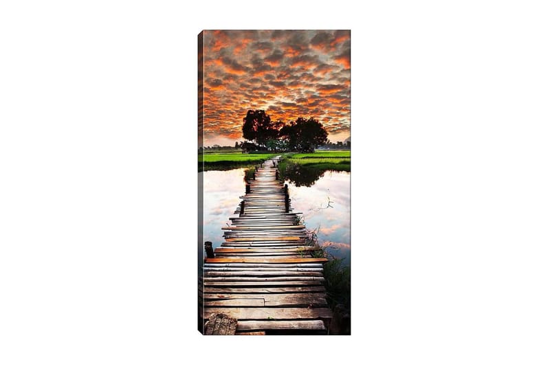 Canvasbillede DKY Landscape & Nature Flerfarvet - 50x120 cm - Boligtilbehør - Billeder & kunst - Billeder på lærred
