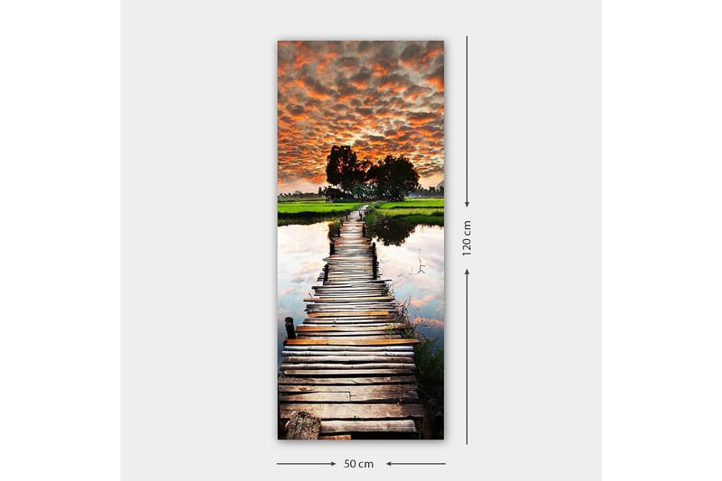 Canvasbillede DKY Landscape & Nature Flerfarvet - 50x120 cm - Boligtilbehør - Billeder & kunst - Billeder på lærred