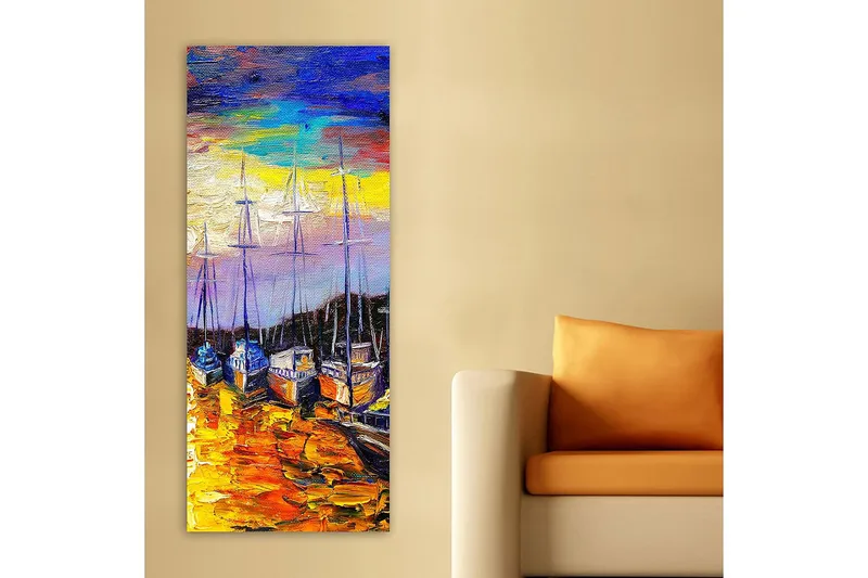 Canvasbillede DKY Landscape & Nature Flerfarvet - 50x120 cm - Boligtilbehør - Billeder & kunst - Billeder på lærred