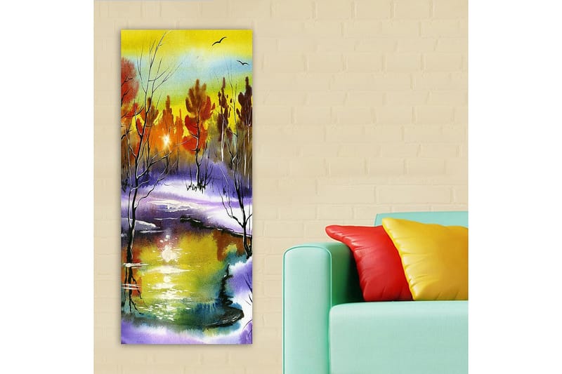 Canvasbillede DKY Landscape & Nature Flerfarvet - 50x120 cm - Boligtilbehør - Billeder & kunst - Billeder på lærred