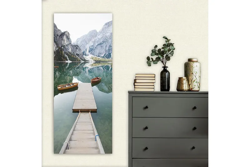 Canvasbillede DKY Landscape & Nature Flerfarvet - 50x120 cm - Boligtilbehør - Billeder & kunst - Billeder på lærred