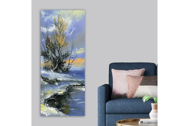 Canvasbillede DKY Landscape & Nature Flerfarvet - 50x120 cm - Boligtilbehør - Billeder & kunst - Billeder på lærred
