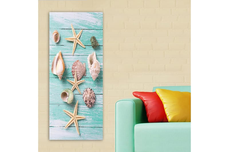 Canvasbillede DKY Nautical & Beach Flerfarvet - 50x120 cm - Boligtilbehør - Billeder & kunst - Billeder på lærred