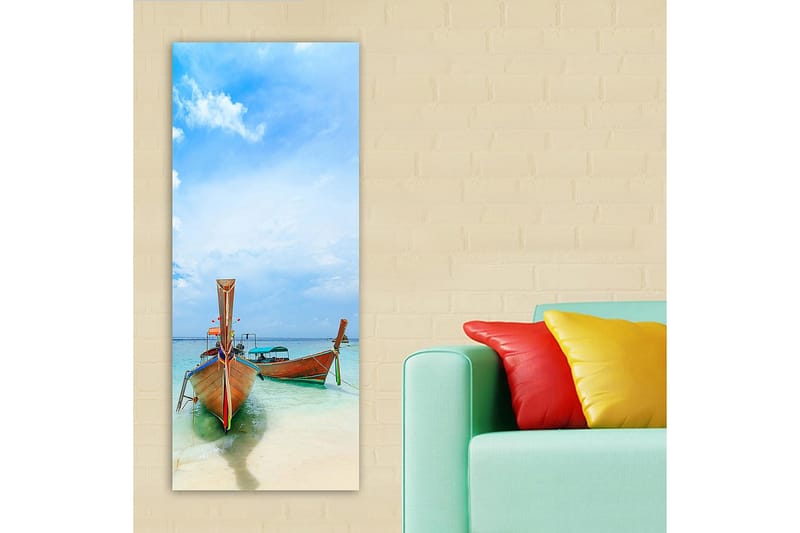 Canvasbillede DKY Nautical & Beach Flerfarvet - 50x120 cm - Boligtilbehør - Billeder & kunst - Billeder på lærred