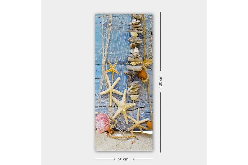 Canvasbillede DKY Nautical & Beach Flerfarvet - 50x120 cm - Boligtilbehør - Billeder & kunst - Billeder på lærred